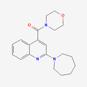 [2-(Azepan-1-yl)quinolin-4-yl]-morpholin-4-ylmethanone