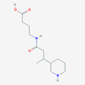 molecular formula C13H24N2O3 B7603266 4-(3-Piperidin-3-ylbutanoylamino)butanoic acid 