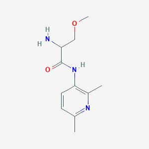 molecular formula C11H17N3O2 B7603337 2-amino-N-(2,6-dimethylpyridin-3-yl)-3-methoxypropanamide 