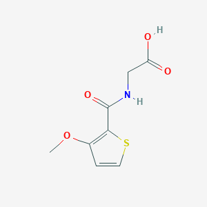 molecular formula C8H9NO4S B7603344 2-[(3-Methoxythiophene-2-carbonyl)amino]acetic acid 