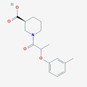 (3S)-1-[2-(3-methylphenoxy)propanoyl]piperidine-3-carboxylic acid