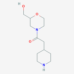 1-[2-(Hydroxymethyl)morpholin-4-yl]-2-piperidin-4-ylethanone