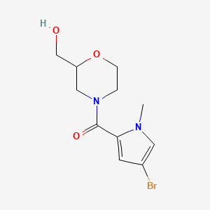 (4-Bromo-1-methylpyrrol-2-yl)-[2-(hydroxymethyl)morpholin-4-yl]methanone