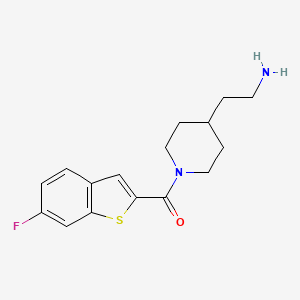 [4-(2-Aminoethyl)piperidin-1-yl]-(6-fluoro-1-benzothiophen-2-yl)methanone