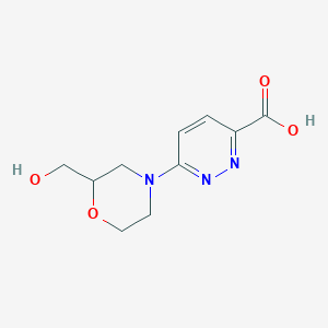 6-[2-(Hydroxymethyl)morpholin-4-yl]pyridazine-3-carboxylic acid