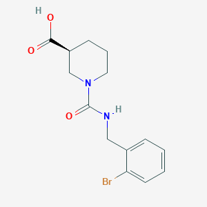 (3S)-1-[(2-bromophenyl)methylcarbamoyl]piperidine-3-carboxylic acid