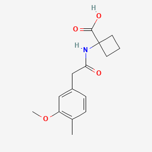 1-[[2-(3-Methoxy-4-methylphenyl)acetyl]amino]cyclobutane-1-carboxylic acid