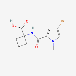 1-[(4-Bromo-1-methylpyrrole-2-carbonyl)amino]cyclobutane-1-carboxylic acid