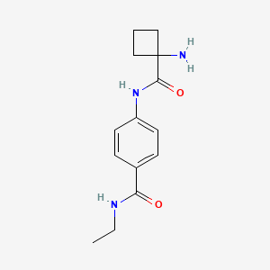 4-[(1-aminocyclobutanecarbonyl)amino]-N-ethylbenzamide