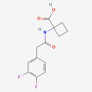 1-[[2-(3,4-Difluorophenyl)acetyl]amino]cyclobutane-1-carboxylic acid