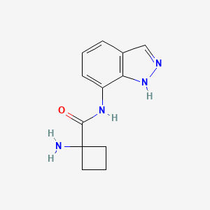 1-amino-N-(1H-indazol-7-yl)cyclobutane-1-carboxamide