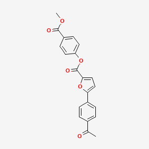 (4-Methoxycarbonylphenyl) 5-(4-acetylphenyl)furan-2-carboxylate