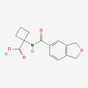 1-(1,3-Dihydro-2-benzofuran-5-carbonylamino)cyclobutane-1-carboxylic acid