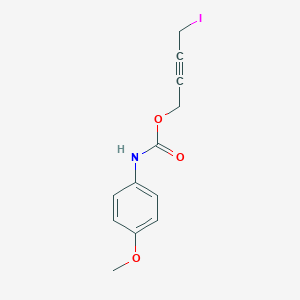 B076036 4-iodobut-2-ynyl N-(4-methoxyphenyl)carbamate CAS No. 14313-51-0