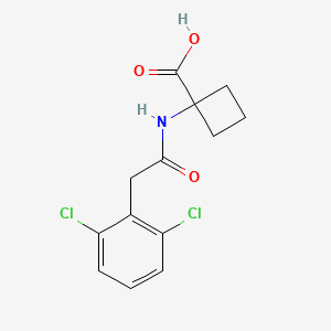 1-[[2-(2,6-Dichlorophenyl)acetyl]amino]cyclobutane-1-carboxylic acid