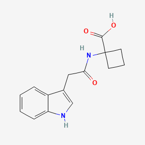 1-[[2-(1H-indol-3-yl)acetyl]amino]cyclobutane-1-carboxylic acid