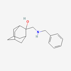 molecular formula C18H25NO B7603702 2-[(Benzylamino)methyl]adamantan-2-ol 