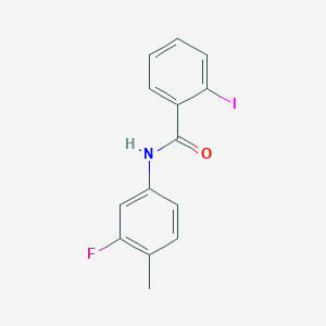 N-(3-fluoro-4-methylphenyl)-2-iodobenzamide