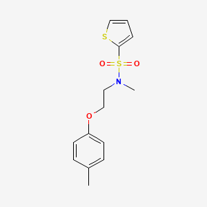 N-methyl-N-[2-(4-methylphenoxy)ethyl]thiophene-2-sulfonamide