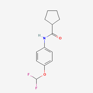 N-[4-(difluoromethoxy)phenyl]cyclopentanecarboxamide