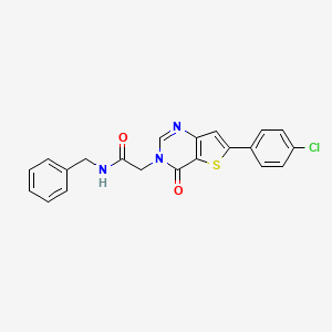 N-benzyl-2-[6-(4-chlorophenyl)-4-oxothieno[3,2-d]pyrimidin-3-yl]acetamide