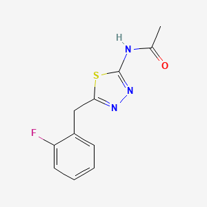 N-[5-(2-fluorobenzyl)-1,3,4-thiadiazol-2-yl]acetamide