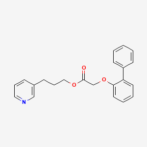 3-Pyridin-3-ylpropyl 2-(2-phenylphenoxy)acetate