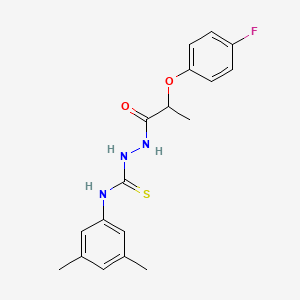 1-(3,5-Dimethylphenyl)-3-[2-(4-fluorophenoxy)propanoylamino]thiourea