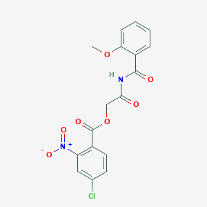 [2-[(2-Methoxybenzoyl)amino]-2-oxoethyl] 4-chloro-2-nitrobenzoate