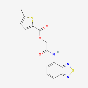 [2-(2,1,3-Benzothiadiazol-4-ylamino)-2-oxoethyl] 5-methylthiophene-2-carboxylate