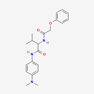 N-[4-(dimethylamino)phenyl]-3-methyl-2-[(2-phenoxyacetyl)amino]butanamide