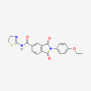 N-(4,5-dihydro-1,3-thiazol-2-yl)-2-(4-ethoxyphenyl)-1,3-dioxoisoindole-5-carboxamide