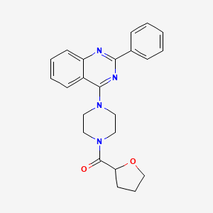 Oxolan-2-yl-[4-(2-phenylquinazolin-4-yl)piperazin-1-yl]methanone