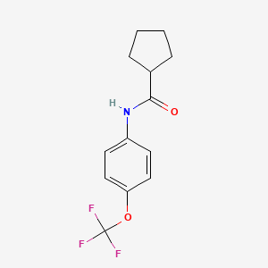 N-[4-(trifluoromethoxy)phenyl]cyclopentanecarboxamide