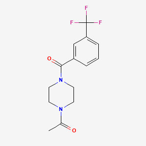 1-[4-[3-(Trifluoromethyl)benzoyl]piperazin-1-yl]ethanone