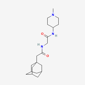 2-(1-adamantyl)-N-[2-[(1-methylpiperidin-4-yl)amino]-2-oxoethyl]acetamide