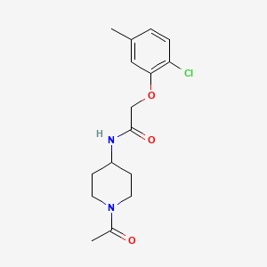 molecular formula C16H21ClN2O3 B7604017 N-(1-acetylpiperidin-4-yl)-2-(2-chloro-5-methylphenoxy)acetamide 