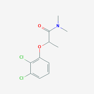 molecular formula C11H13Cl2NO2 B7604048 2-(2,3-dichlorophenoxy)-N,N-dimethylpropanamide 