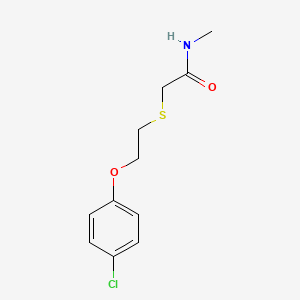 2-[2-(4-chlorophenoxy)ethylsulfanyl]-N-methylacetamide