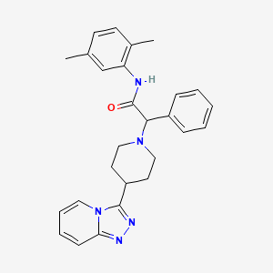 N-(2,5-dimethylphenyl)-2-phenyl-2-[4-([1,2,4]triazolo[4,3-a]pyridin-3-yl)piperidin-1-yl]acetamide