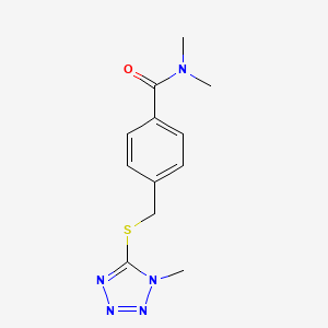 N,N-dimethyl-4-[(1-methyltetrazol-5-yl)sulfanylmethyl]benzamide