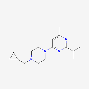 4-[4-(Cyclopropylmethyl)piperazin-1-yl]-6-methyl-2-propan-2-ylpyrimidine