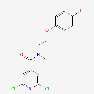 2,6-dichloro-N-[2-(4-fluorophenoxy)ethyl]-N-methylpyridine-4-carboxamide