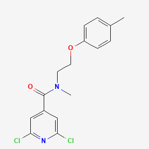 2,6-dichloro-N-methyl-N-[2-(4-methylphenoxy)ethyl]pyridine-4-carboxamide