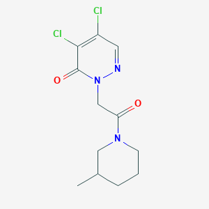 4,5-Dichloro-2-[2-(3-methylpiperidin-1-yl)-2-oxoethyl]pyridazin-3-one