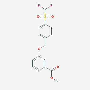 Methyl 3-[[4-(difluoromethylsulfonyl)phenyl]methoxy]benzoate