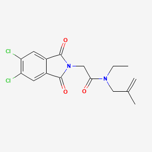 2-(5,6-dichloro-1,3-dioxoisoindol-2-yl)-N-ethyl-N-(2-methylprop-2-enyl)acetamide