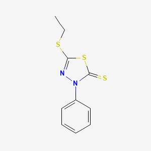 5-Ethylsulfanyl-3-phenyl-1,3,4-thiadiazole-2-thione