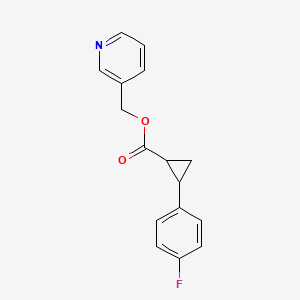 Pyridin-3-ylmethyl 2-(4-fluorophenyl)cyclopropane-1-carboxylate