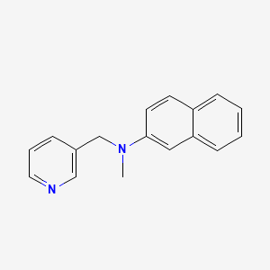 molecular formula C17H16N2 B7604355 N-methyl-N-(pyridin-3-ylmethyl)naphthalen-2-amine 